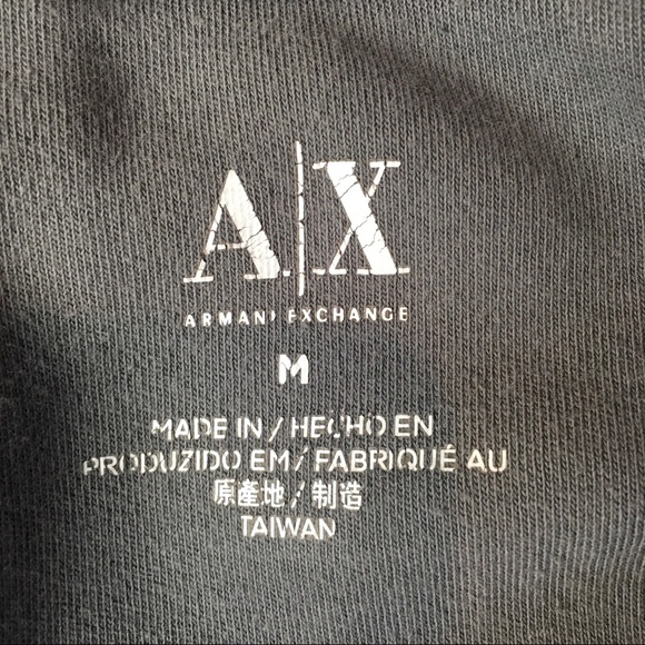 🦋 3 for $25 - Armani Exchange Vintage 3/4 zip Sweatshirt - Picture 5 of 8
